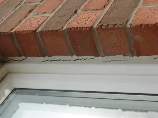 Deteriorated exterior window sealant